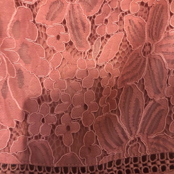 Francesca’s Pink/Peach Lace Dress - Picture 4 of 4